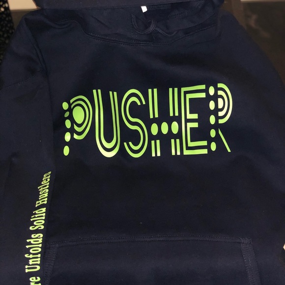 PUSHerTee Hoodies AirBending College Crew Tyedyed - Picture 8 of 8